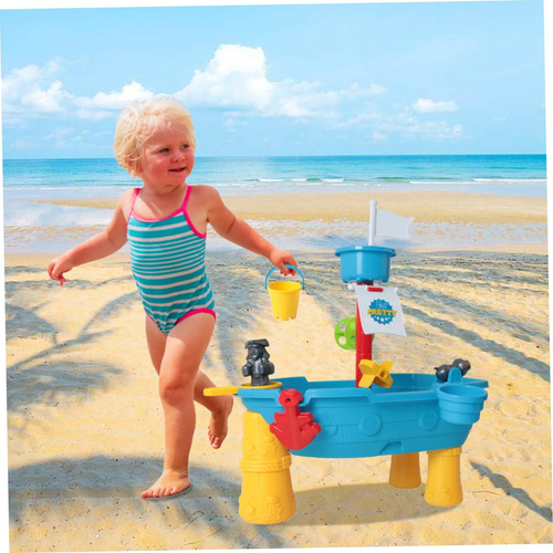 17 Piezas/set Pirate Ship Niños Mesa Agua Al Aire Libre Mesa