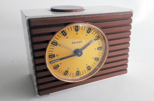 Reloj Despertador Kaiser A Cuerda Retro Alemán Anda 9x7cm C4