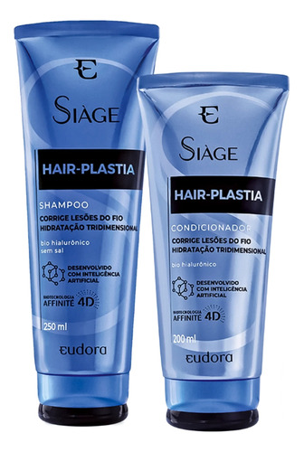 Plástica Capilar Eudora Siàge Hair-Plastia restauração de 450mL 450g