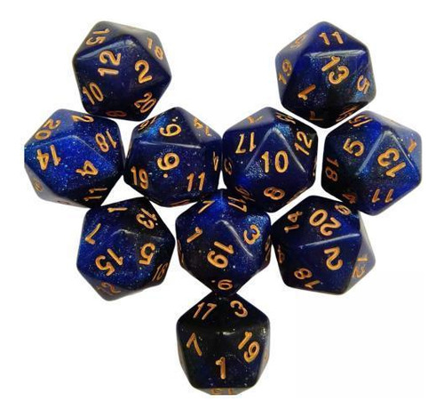 3 X 10 Uds Dados Poliédricos D20 Dados Para Juegos Para Ktv