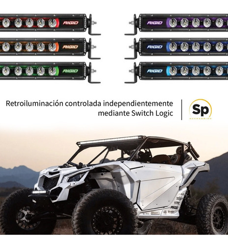 Barra Led Rigid Radiance Plus Sr Series 50 8 Rgbw Backlight