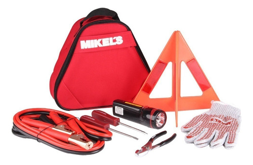 Kit Emergencia Automotriz Cables Pasa Corriente Vial Mikels