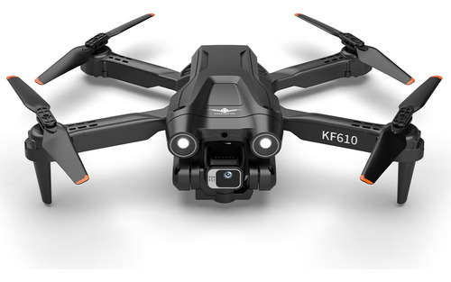 Drone Kfplan 3 KF610 3.0 con dual cámara HD negro 2.4GHz 3 baterías