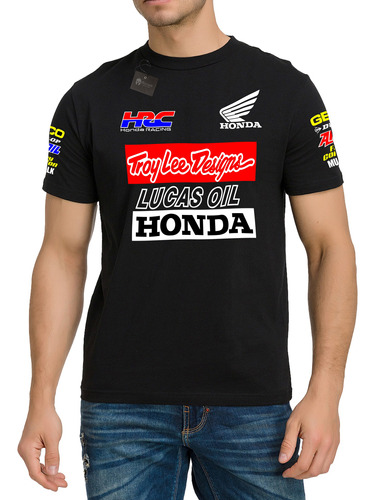 Polera Honda  Racing Hrc Muscle Milk