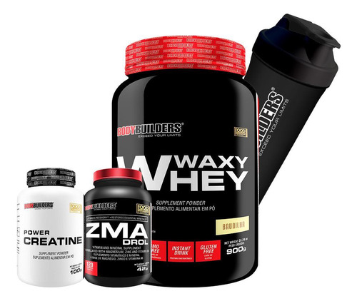 Kit Waxy Whey 900g+ Zma Drol 120 Cápsulas