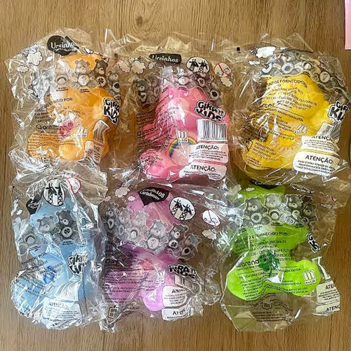 Boneco Lilás Luminária Ursinhos Carinhosos Shake Giraffas