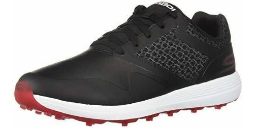 Skechers Max Golf Shoe Para Hombre, Negro / Rojo, 10 Us