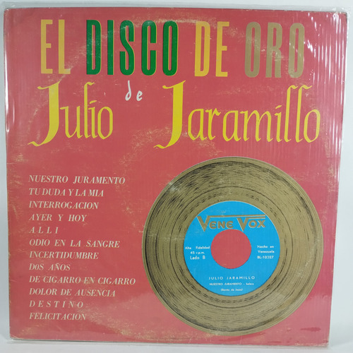 Lp Julio Jaramillo Disco De Oro 1977