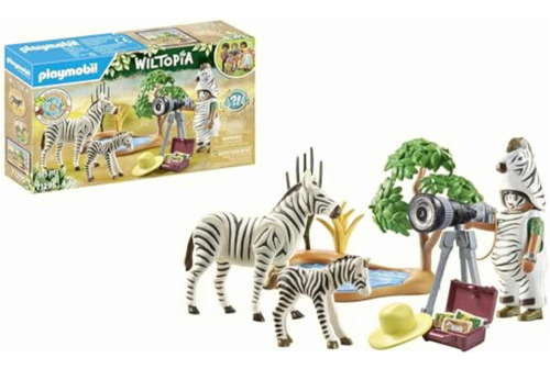 Playmobil Wiltopia Photographer With Zebras