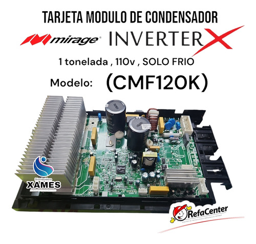 Modulo De Condensador Mirage Inverterx 1ton 110 Frío Cmf120k
