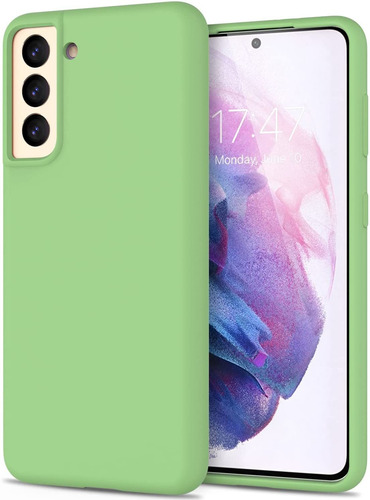 Funda Para Samsung Galaxy S21 Silicona Verde Menta (usa)