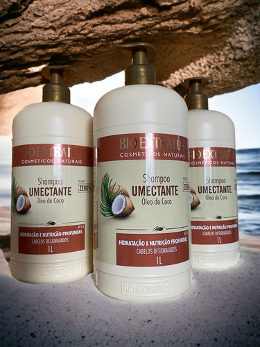 Kit 3 Shampoo Cabelos Desidratados Umectante 1l