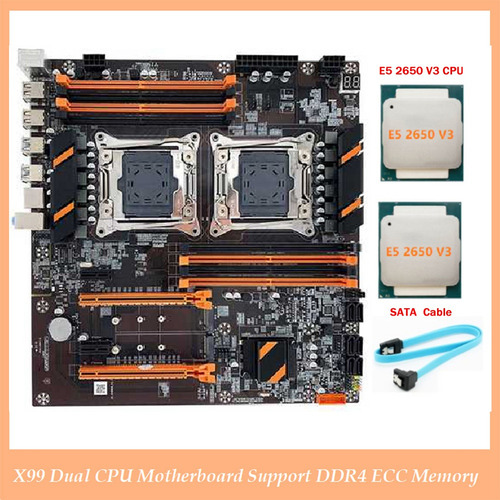 Placa Base X99 De Doble Cpu Lga2011, Compatible Con Memoria