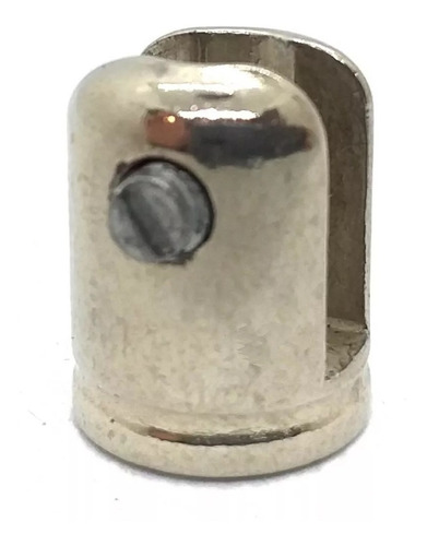 Soporte Para Vidrio Z Niquelado 6 Mm Excelente Calidad Zamak