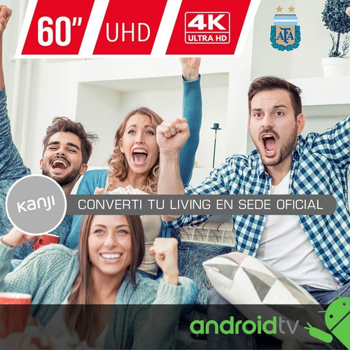Imagen 5 de 6 de Smart Tv Kanji KJ-6XST005 LED 4K 60" 220V - 240V