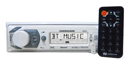 Som Automotivo Marine 180wrms Bt Fm Aux Usb - Hurricane