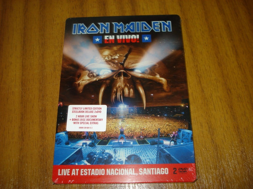 Dvd Iron Maiden / En Vivo (sellado) Caja Metalica - 2 Dvds