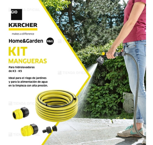 Imagen 4 de 4 de Kit De Manguera De Jardín 10 Metros Karcher 2.645-156
