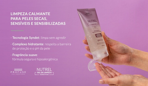 Gel De Limpeza Profuse Nutrel Sensitive 150ml Pele Sensível Sensível Dia/noite