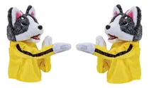 Comprar 2 Marionetas Husky Interactivas, Muñecos De Perro Boxeador C