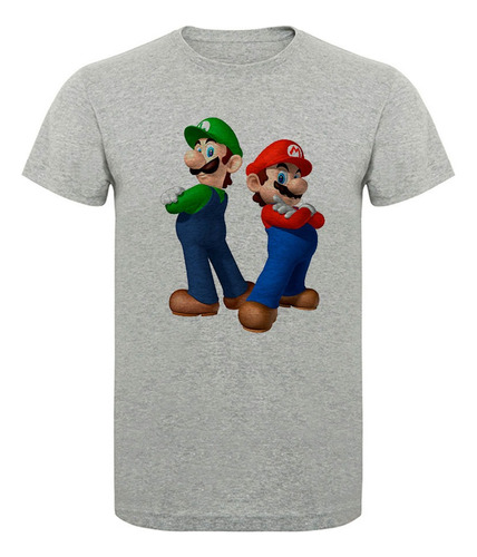 Remera Estampada Sublimada Mario Bros K033