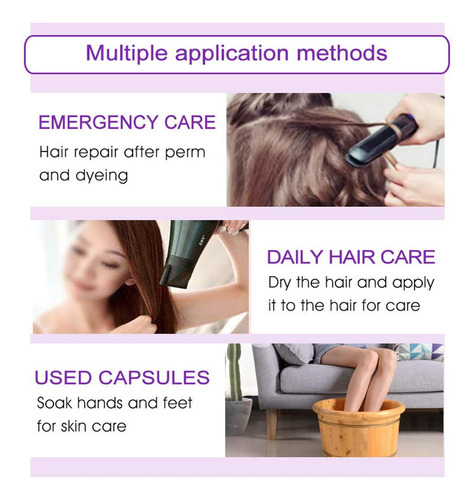 Gowwim Cápsula De Soro De Vitamina Para Cabelo, Sérum Para T