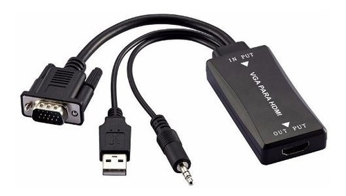 Conversor Vga M X Hdmi F C/ Audio - Wi280 Multilaser