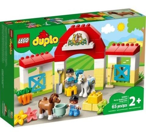 Imagem 3 de 3 de Lego Duplo: Estábulo De Cavalos E Pôneis - 65 Pçs