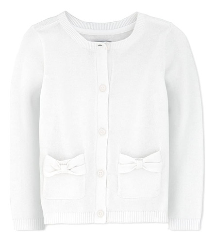 The Children's Place Baby Toddler Girls Bow Pocket Cardigan,