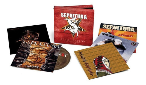 5 discos Sepultura Sepulnation The Studio Albums 1998-2009 Novo