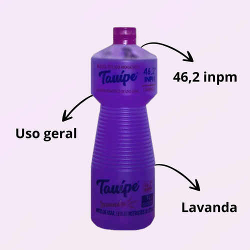 Limpador 46,2% Perfumado Lavanda Kit 3 Desinfeta Perfuma 1l