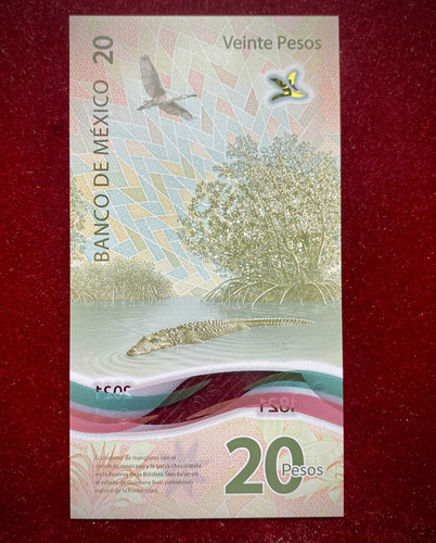Billete 20 Pesos Mexico 2021 Polimero Pick 132 Ver Fotos