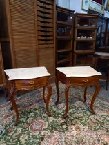Comprar Manyantiques - Par De Mesas Francesas Bailarinas Marmol
