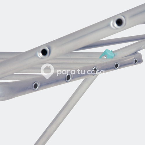 Imagen 5 de 10 de Tender Tendedero Para Ropa De Pie Aluminio Plegable Con Alas