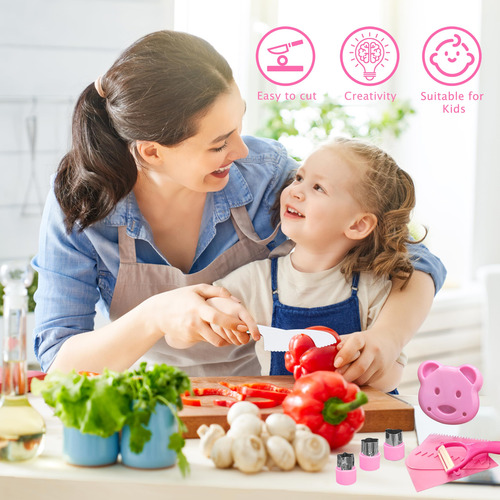 Jgo 19 Cuchillos Para Niños Para Cocinar De Verdad Utensilio
