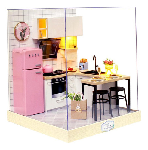 1/124 Diy Mini Dollhouse Kit De Muebles De En Miniatura Casa