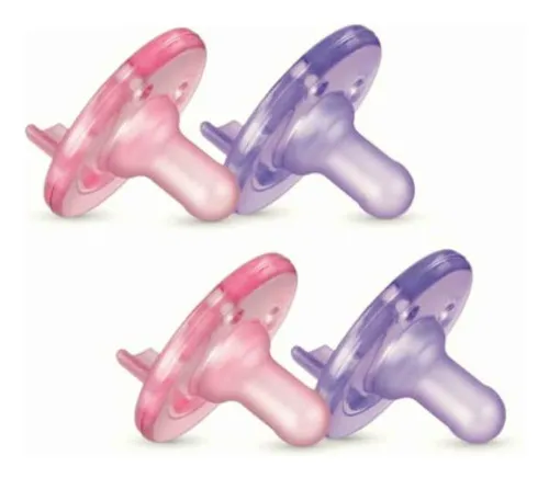 Philips Avent Chupete Soothie, Rosa/morado, 0-3 Meses