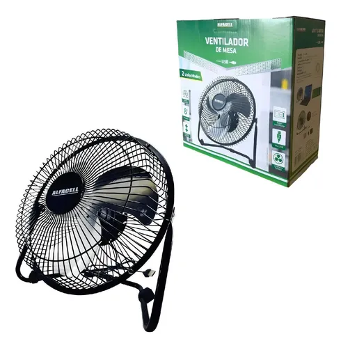 Mini Ventilador De Mesa Not Articulavel Usb 8 Polegadas Top