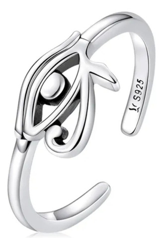 Anillo Ankh Egipcio Cruz Anj Plata Ley 925 Ajustable 