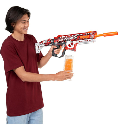 Lanzador De Dardos De Hidrogel Zuru X-shot Hyper Gel Con Gafa De Proteccion + 20000 Municiones De Hidrogel