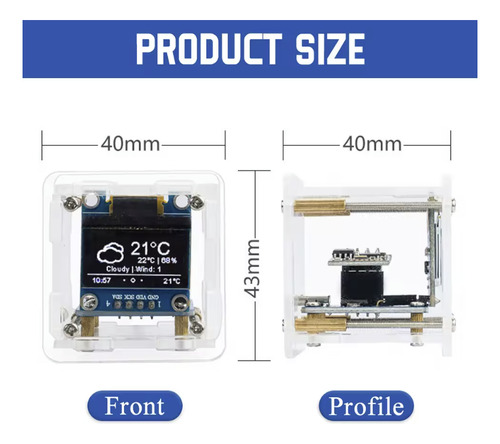 Esp8266 Reloj Wifi Electrónica Diy Kit Soldar