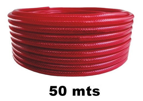 Manguera Presion Aire Roja 8mm 5/16 Rollo X 50mts Compresor