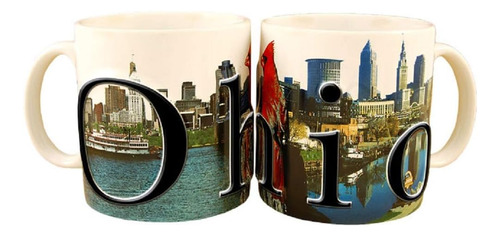 Americaware Smohi01 Ohio Taza Con Relieve A Todo Color De 18