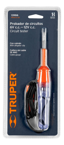 Probador De Circuitos De Corriente Directa 20cm Truper