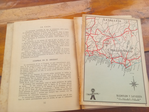 Guía De Turismo Del Uruguay Antigua 1954 Mapas Y Propagandas (Usado)