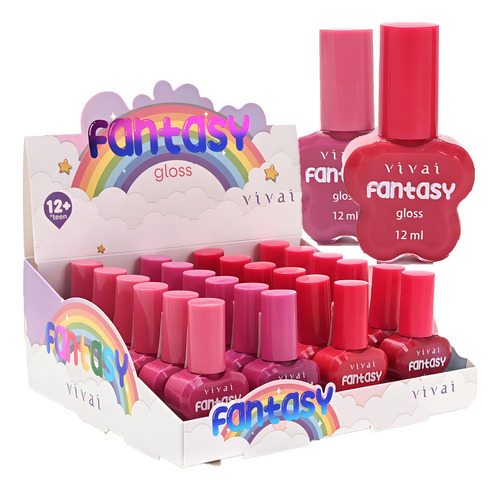 24 Gloss Fofo Fantasy Glitter 3245 Vivai Atacado Sj
