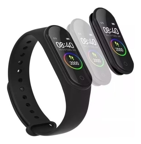 Pulseira Relógio Smart Band M4 Medidor Cardíaco Pressão 