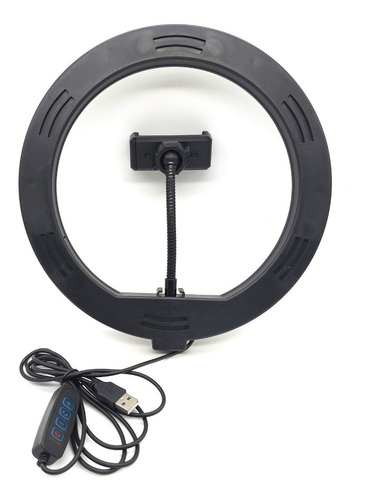Imagem 4 de 7 de Aro De Led 26cm Ring Light C/ Suporte Celular Sem Tripé