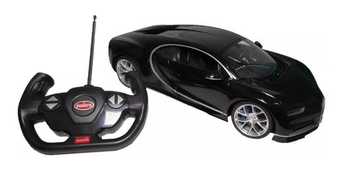 Auto convencional a control remoto Rastar Chiron Bugatti 1:14 negro
