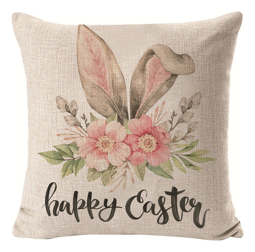 Funda De Cojín Decorativa Con Diseño De Conejo De Pascua, 4